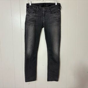 Citizens of Humanity Racer Low Rise Skinny Jeans Black Size 28